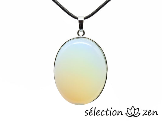 pendentif ovale opalite 30x40mm selection-zen