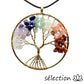 pendentif 7 chakras arbre de vie doré grand modèle selection-zen