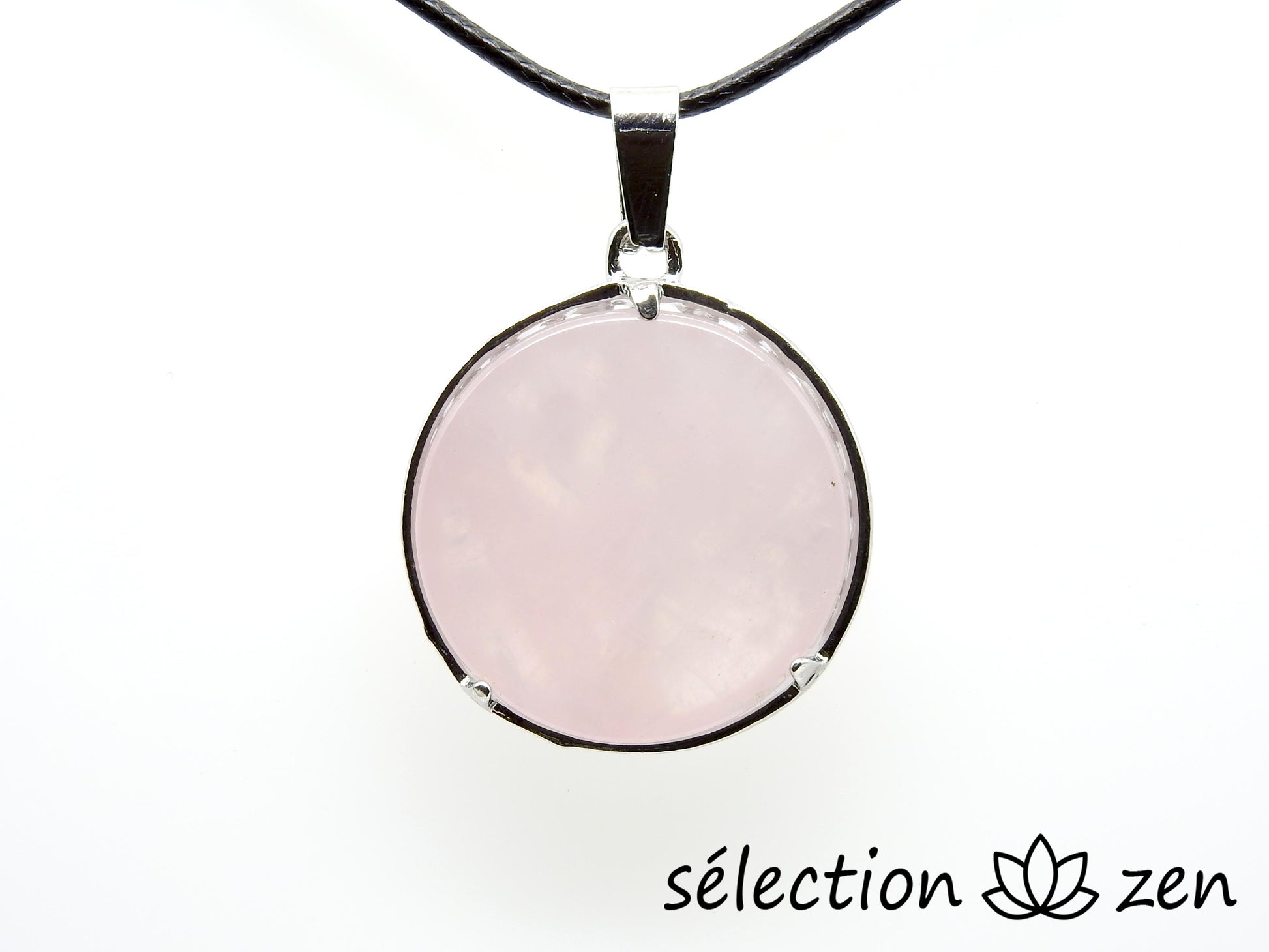 selection zen pendentif arbre de vie quartz rose