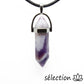 pendentif argenté double pointe améthyste selection-zen