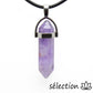 selection-zen pendentif argenté double pointe améthyste selection-zen