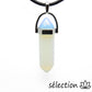 pendentif double pointe opalite argenté selection-zen