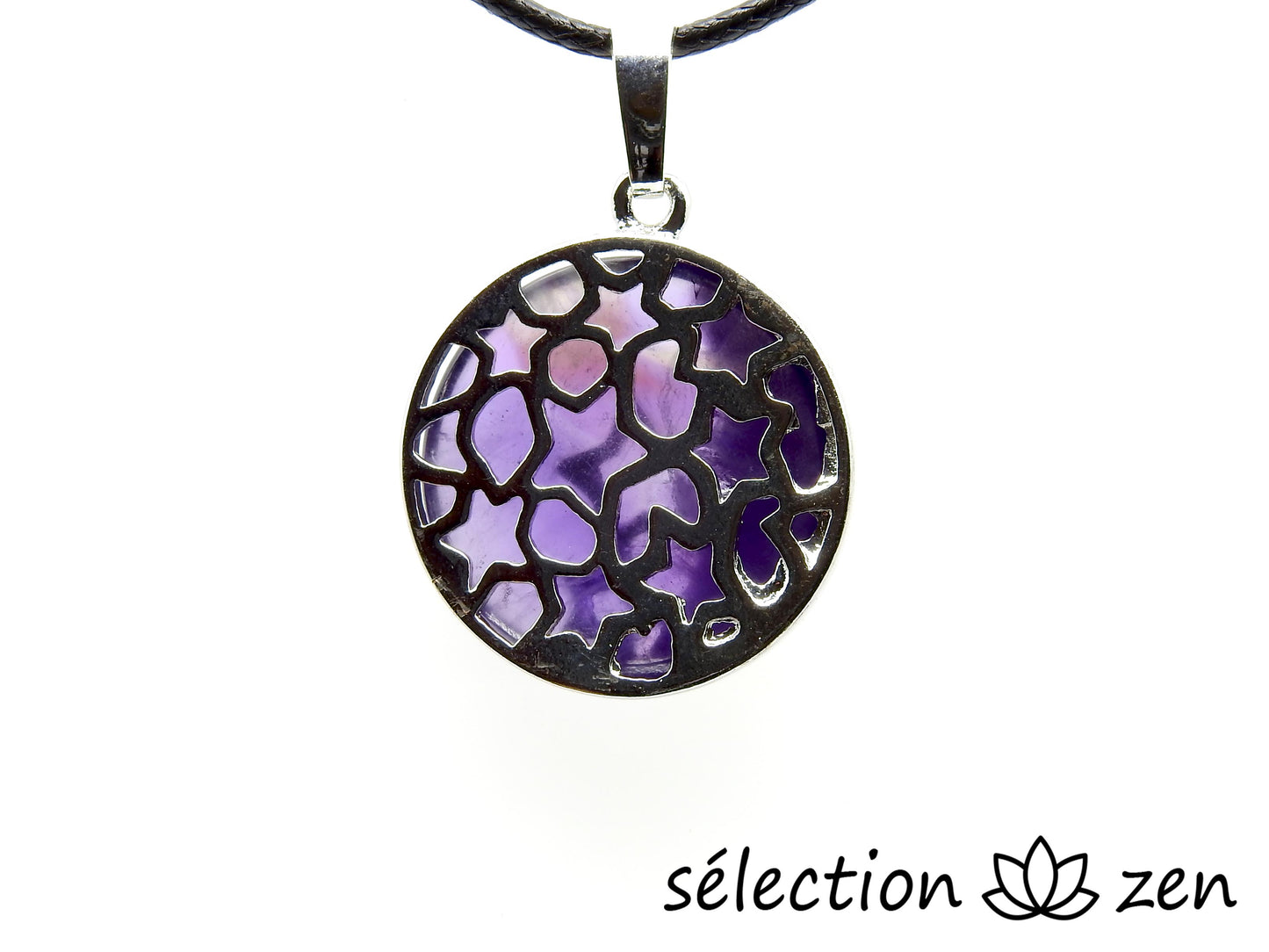 selection zen pendentif astral améthyste