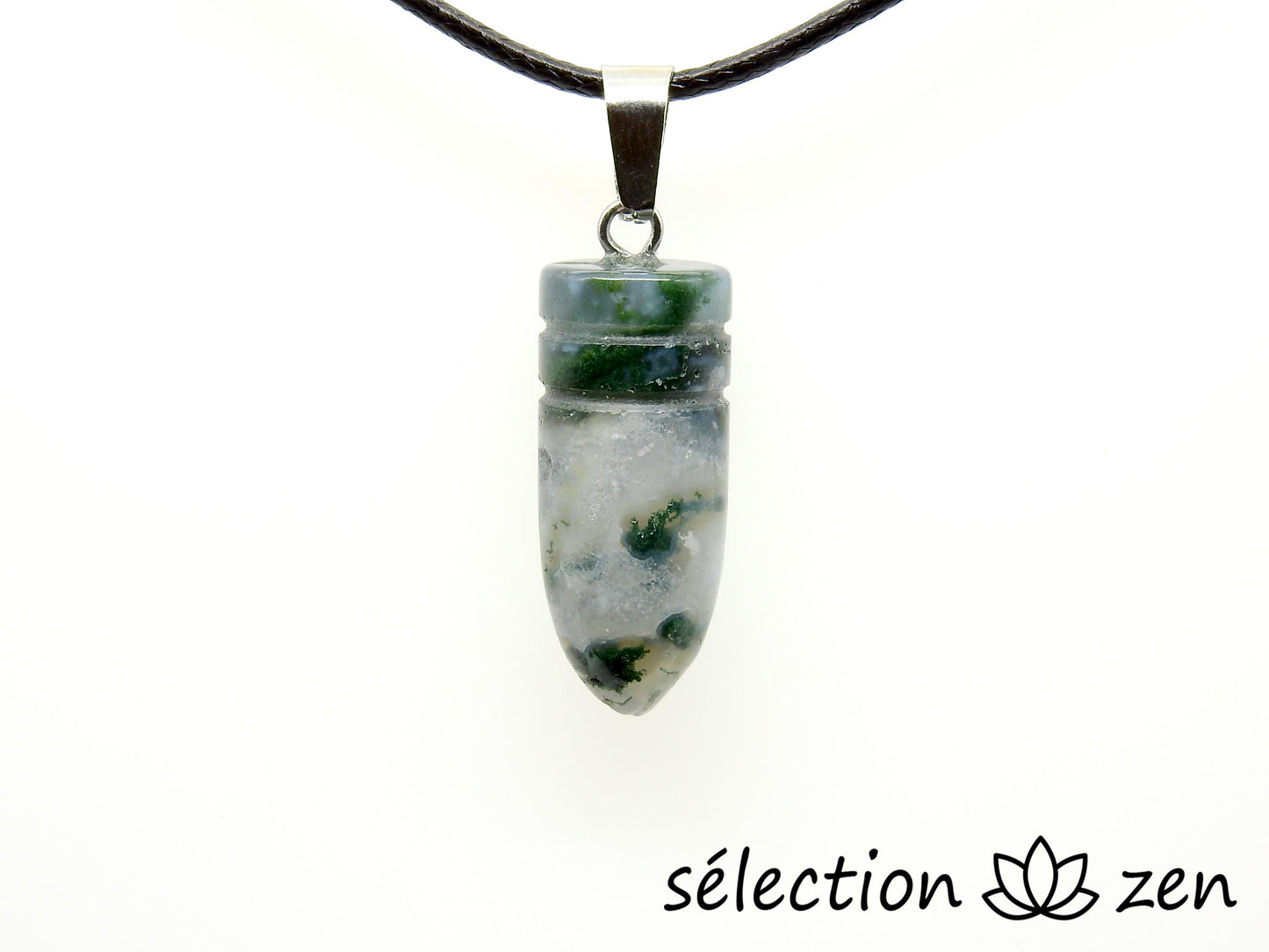 pendentif balle agate mousse selection zen