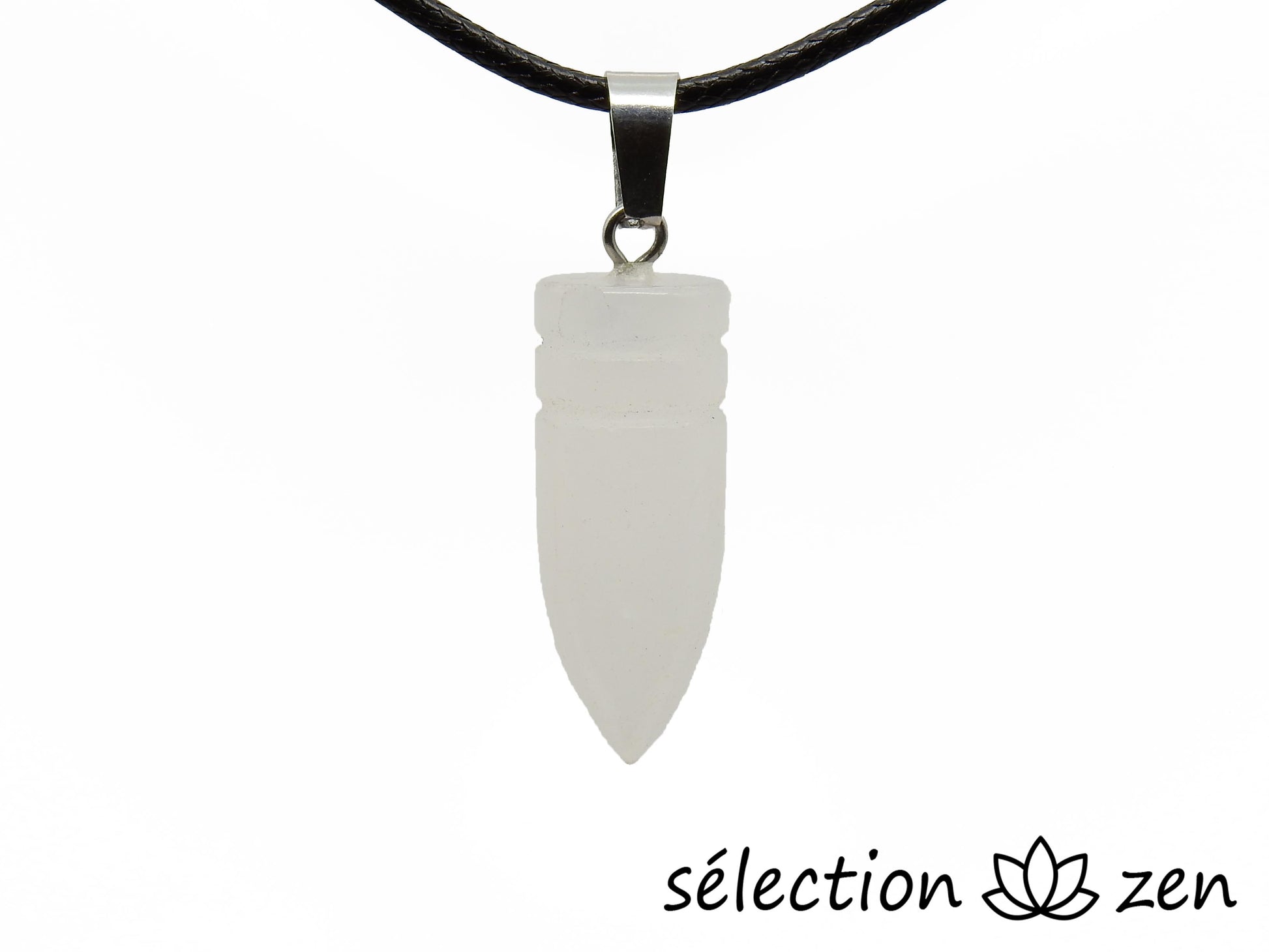 pendentif balle quartz blanc selection zen