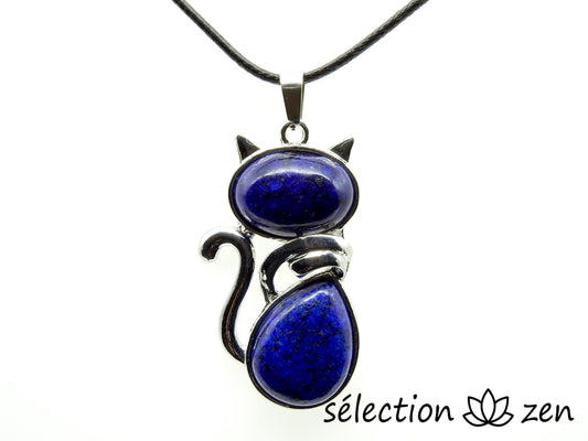 pendentif lapis lazuli chat selection-zen