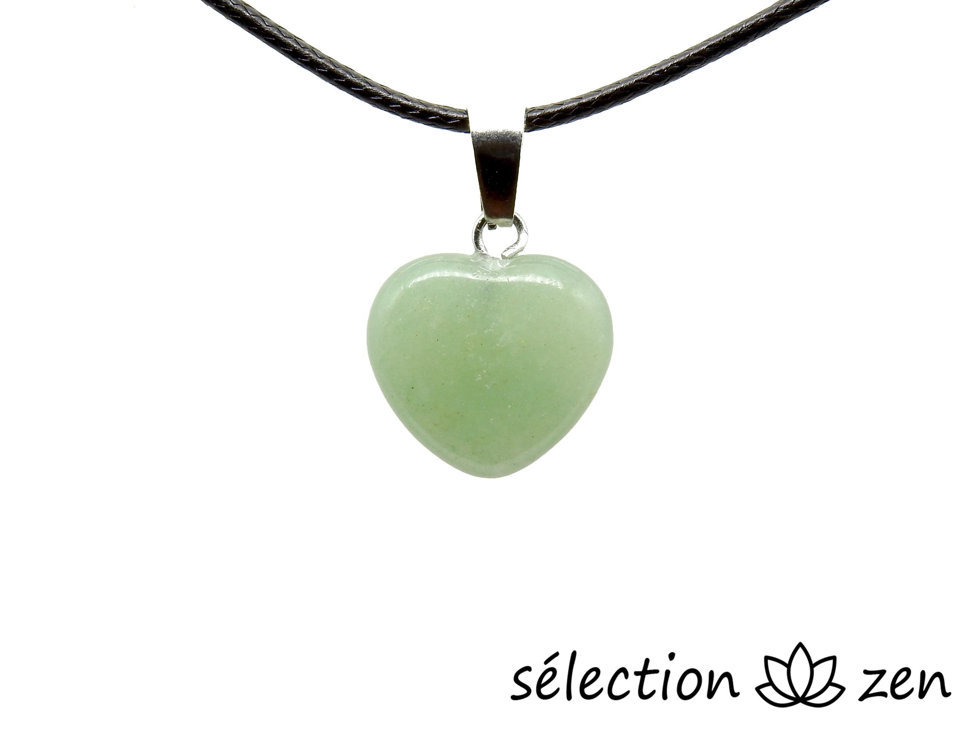 pendentif cœur 1.5cm aventurine selection-zen