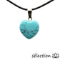 pendentif cœur 1.5cm howlite turquoise selection-zen