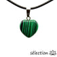 pendentif cœur 1.5cm malachite selection-zen
