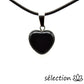 pendentif cœur 1.5cm onyx noir brillant selection-zen
