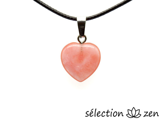 pendentif cœur 1.5cm quartz cerise selection-zen