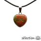 pendentif cœur 1.5cm unakite selection-zen