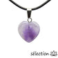 selection-zen pendentif cœur améthyste 1,5cm