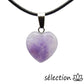 pendentif cœur 1,5cm pierre naturelle selection zen