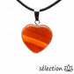 pendentif cornaline cœur 2cm selection-zen