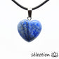 pendentif coeur 2cm lapis lazuli selection zen