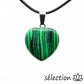 pendentif malachite coeur 2cm selection-zen