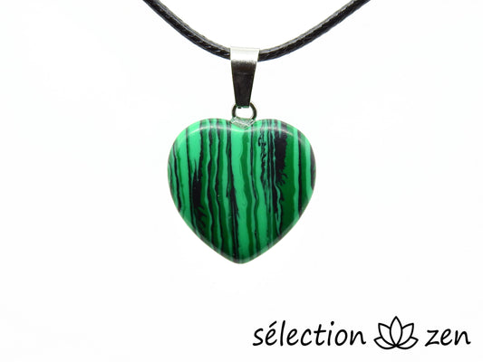 pendentif malachite coeur 2cm selection-zen