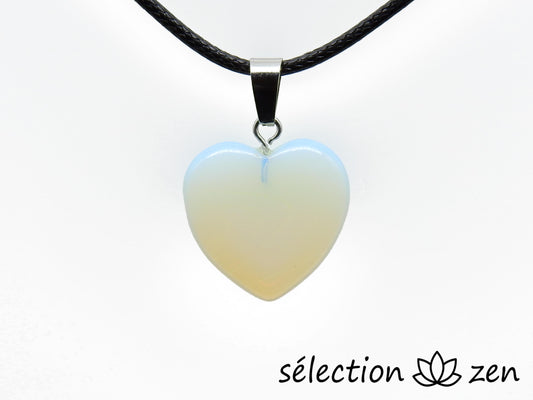 pendentif coeur 2cm opalite selection zen