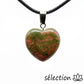 pendentif coeur 2cm unakite selection-zen
