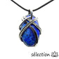 lapis lazuli pendentif ovale croisé selection zen