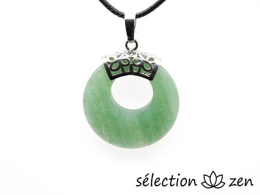 pendentif donut 2,8cm aventurine selection-zen