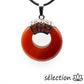 pendentif donut 2,8cm cornaline selection-zen
