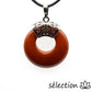 pendentif donut 2,8cm jaspe rouge selection-zen