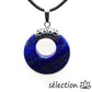 pendentif donut 2,8cm lapis lazuli selection-zen