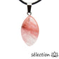 pendentif ellipse quartz cerise selection zen