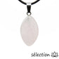 pendentif ellipse quartz rose selection zen