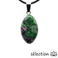 pendentif ellipse rubis zoisite selection zen