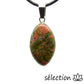 pendentif ellipse unakite selection-zen