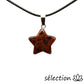 pendentif étoile obsidienne mahogany selection-zen