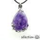 pendentif goutte fleurs améthyste selection-zen