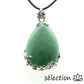 aventurine pendentif goutte fleurs selection-zen