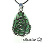 selection zen pendentif goutte fleurs aventurine