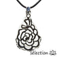 selection-zen pendentif goutte fleurs cristal de roche 