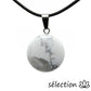 pendentif galet howlite blanche selection zen