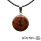 pendentif galet obsidienne mahogany selection-zen