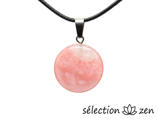 pendentif galet quartz cerise selection-zen