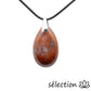 pendentif jaspe rouge goutte 3.5cm selection-zen