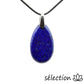Pendentif goutte 3,5cm lapis lazuli