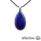 pendentif goutte 3.5cm lapis lazuli selection zen