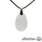 pendentif goutte quartz blanc 3.5cm selection-zen
