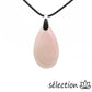 pendentif goutte quartz rose 3.5cm selection-zen