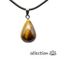 pendentif goutte d'eau œil de tigre jaune selection-zen