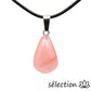 pendentif quartz cerise goutte d'eau selection-zen