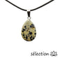 pendentif goutte plate jaspe dalmatien selection-zen