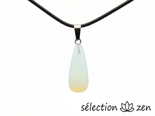 pendentif goutte longue opalite selection zen